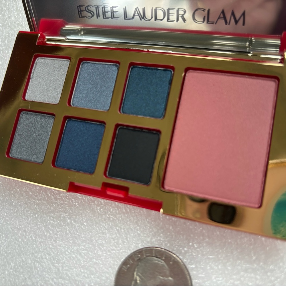 🩶 Estée Lauder PURE COLOR ENVY Eye & Cheek Palette “GLAM” Deluxe Travel Size 🩶